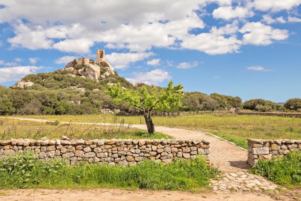 A view of Castle of Pedres near Olbia city in Sardinia