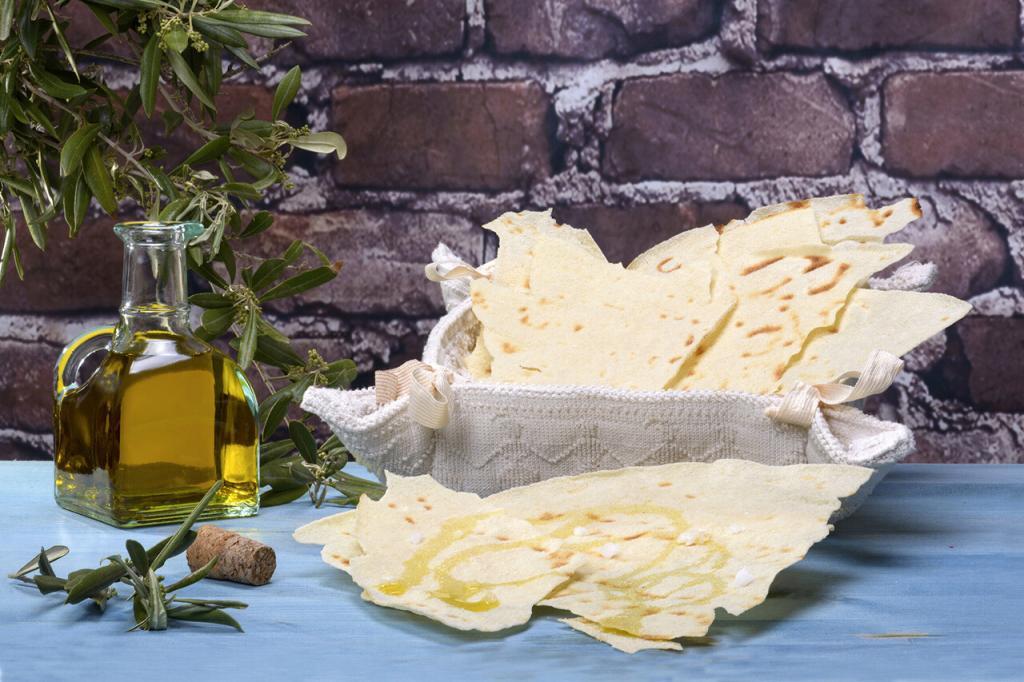 Sardinian local bread guttiau